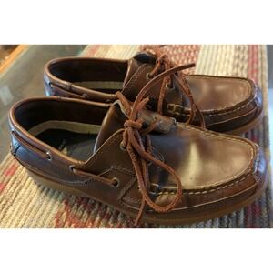 Vintage Dockers Men's Brown Color Size 8 M Boat Loafers Moccasin